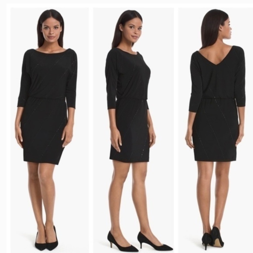 NWT black White House black market cocktail dress
